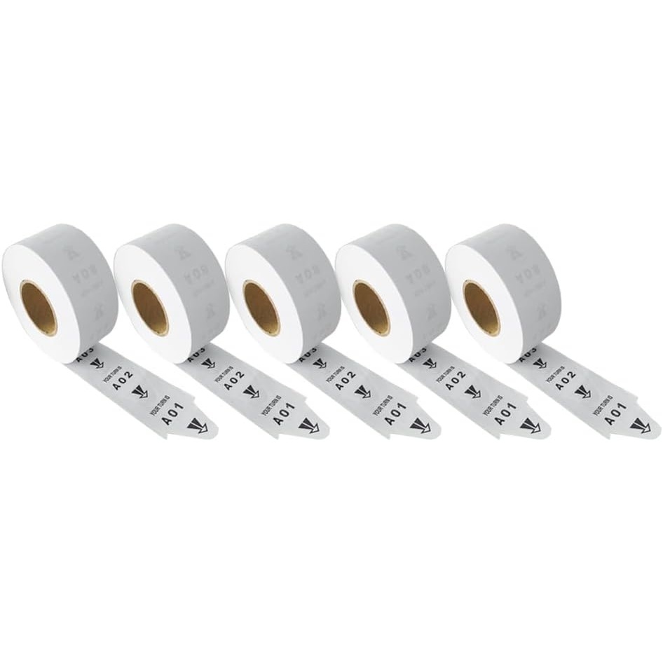Take a Number <strong>Tickets</strong> 5 Rolls of 2 Digits Turn O Matic <strong>Queue</strong> Number <strong>Paper</strong> <strong>for</strong> K-T <strong>Ticket</strong> Dispenser <strong>Queue</strong> Calling <strong>System</strong>