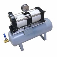 Station d'amplification de pression d'air USUN Modèle : AB02-20L 10-16 bars avec réservoir de 20L et régulateur de pression