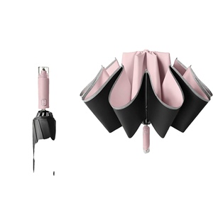Herramienta de Escape de Emergencia para Automóvil, Martillo de Fibra de Vidrio Creativo, Plegable en Tres Partes, para Romper Ventanas, Totalmente Automático, con Revestimiento Negro para Sol y Lluvia - Product Image 1