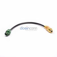 Cable de Conexión Automotriz HSD de 4 Pines Hembra con Código E a RCA Hembra para Pantalla Multimedia de Vehículos