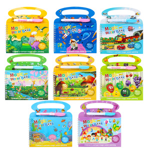Mskwee kullanımlık sihirli su sanat etkinlik kitabı çocuklar için 1 sihirli kalem ile seyahat eğitim eğitici oyuncak - Product Image 2