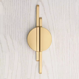 Modern Luxury Semicircle Cabinet Aluminum Drawer Pull <strong>Gold</strong> Black Kitchen Wardrobe Dresser Pulls Interior <strong>Door</strong> Handles - Product Image 2