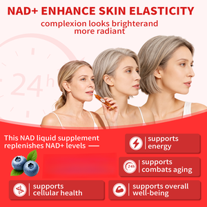 مشروب تعزيز NAD+ بتركيز 1200 ملغ، 15 مل، <span class=keywords><strong>10</strong></span> عبوات، مكمل سائل NAD، نيكوتيناميد ريبوسيد للطاقة والتركيز وإصلاح الحمض النووي ومكافحة الشيخوخة للبالغين - Product Image 2