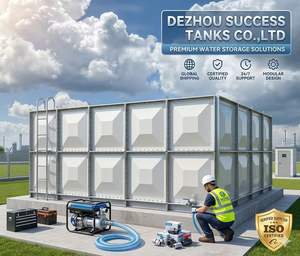 Réservoir d'<span class=keywords><strong>eau</strong></span> d'irrigation agricole en panneaux de fibre GRP certifiés pour usage alimentaire |   RO 1000L/H, 70KW, Garantie de qualité de 3 ans - Product Image 1