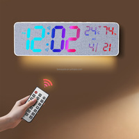 DST Digitale Wanduhr Automatische Zeitsynchronisation BT Smart Lichtsensor Wecker Countdown-Funktion