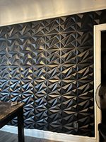 Paneles de pared estriados de PVC de peso ligero pesado de alta calidad, decoración decorativa 3D Interior WPC óptima para diseño de interiores