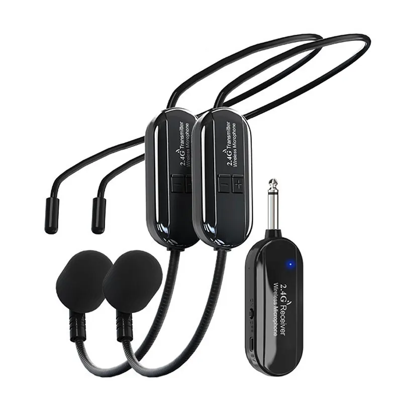 Long Range Portable Mini Handheld Mic Professional Wireless Microphone Headset For Teaching Yoga Coach
