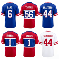 Jahitan Berkualitas Terbaik Dapat Disesuaikan # 6 DART # 5 THIBODEAUX # 1 NABERS # 56 TAYLOR  Jersey Sepak Bola Amerika