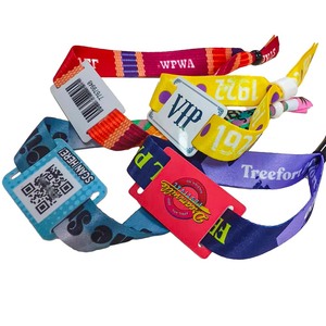 <span class=keywords><strong>Regali</strong></span> promozionali braccialetti da polso con logo stampato personalizzato braccialetti in poliestere - Product Image 1