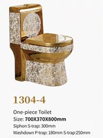 WC de luxe moderne, cuvette électroplaquée à double chasse, forme carrée, structure monobloc, sortie S/P