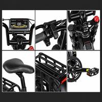 RS-A02 SAMEBIKE 25km/jam 250W1200D 48V 17ah 20 inci lipat ban besar suspensi listrik sepeda lemak Ebike dengan kinerja yang baik
