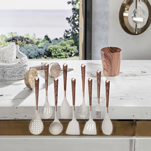 Wholesale 11pcs <b>Silicone</b> Kitchen Cooking <b>Tools</b> New Products Utensil Set for Kitchen Plastic Utensilios De Cocina for Home Use - Product Image 3