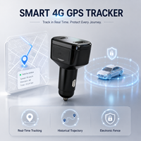 Chargeur de voiture 4G LTE P6 avec GPS Plug&Play, localisateur de véhicule avec suivi géo-clôture Beidou GPS pour tableau de bord, compatible Android et iOS