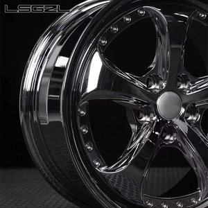 LSGZL Jantes en alliage forgé 2 pièces pour voiture 5x114.3 5x120 5x130 6x139.7 Jante chromée 15-20 pouces pour BMW Urus C8 Andi - Product Image 3