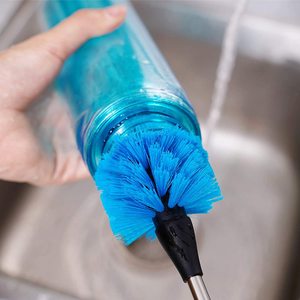 Spazzola per <span class=keywords><strong>bottiglie</strong></span> d'acqua in acciaio inossidabile, spazzola per pulizia con manico lungo, realizzata per pulire <span class=keywords><strong>bottiglie</strong></span> sportive, biberon, tazze - Product Image 5