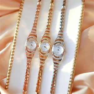 Women's Fashion Dress Quartz Wrist Watch Waterproof Oval Square Mini Band With <b>Small</b> Dial <b>Gift</b> Ready <b>for</b> Women - Product Image 1