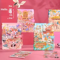 Cahier de paysage urbain de style chinois Attraction touristique Souvenir Fournitures scolaires En gros