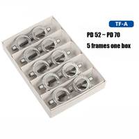 5 pièces de matériel de test optique : Montures d'essai pour examen de la vue avec distance pupillaire fixe (DP) de 52 à 70 mm