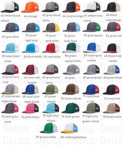 カスタムスクリプトサンバイザーゴラスレザーパッチリチャードソン112ヒートプレストラッカーハット - Product Image 2