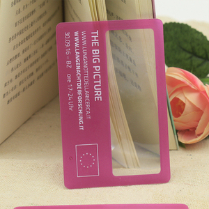 Loupe de poche avec lentille de Fresnel, règle, allume-feu solaire d'urgence, compacte, en plastique, format <span class=keywords><strong>carte</strong></span> de crédit - Product Image 5