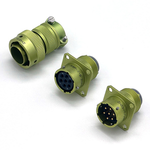 Connecteur DIN série CH23 ZH23 ZH23-10/18P-8-B 10 broches Prise à angle droit Cuivre Aluminium IP67 Connecteur automobile <span class=keywords><strong>Mil</strong></span> Spec - Product Image 1