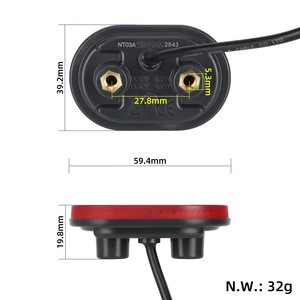 Feu arrière pour Xiaomi 6lite, feu arrière pour scooter électrique, norme européenne, lumière d'avertissement lumineuse et étanche, accessoires LED - Product Image 1