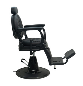 Silla de Barbero de Cuero de Lujo Personalizada, Silla Ergonómica para Barbería, Equipo Profesional de Salón de Belleza para Accesorios de Barbería - Product Image 2