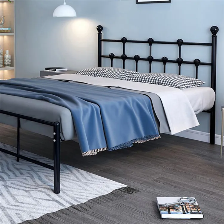 Commercio all'ingrosso della fabbrica OEM personalizzato a buon mercato stile moderno doppio letto King Size Base telaio in metallo letto