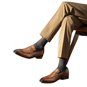 Chaussures de luxe de haute qualité Lefu, style britannique, formelles, VALENTINA, en cuir patchwork, respirantes, légères, antidérapantes, en caoutchouc - Product Image 1