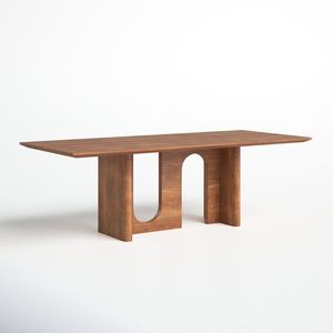 Solid Wood Dining <b>Table</b> Rectangle Stable Design For Dining Room Home Use - Product Image 2