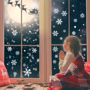 Meilleure vente de vinyle de qualité supérieure autocollant de fenêtre de Noël imprimé UV décalcomanie décorative en vinyle pour fenêtres en verre - Product Image 3