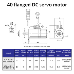 Lichuan ethercat <span class=keywords><strong>DC</strong></span> <span class=keywords><strong>servo</strong></span> điều khiển động cơ 100W-<span class=keywords><strong>1kw</strong></span> <span class=keywords><strong>DC</strong></span> ổ đĩa động cơ 17bit 23bit Encoder 48V <span class=keywords><strong>DC</strong></span> động cơ <span class=keywords><strong>servo</strong></span> cho CNC Robot - Product Image 5