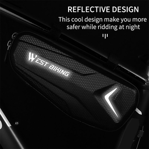 Bolsa Triangular para Cuadro de Bicicleta WEST BIKING, Reflectante, 1.5 L, Gran Espacio, Portátil, Impermeable, para Viajes - Product Image 3