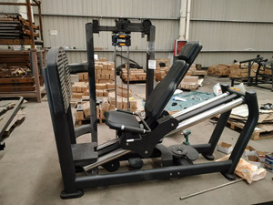 آلة ضغط الساق لتمارين عضلات الساق، مصنوعة من أنابيب فولاذية Q235، قابلة للتعديل مع أوزان قابلة للضبط، مثالية للصالات الرياضية - Product Image 4