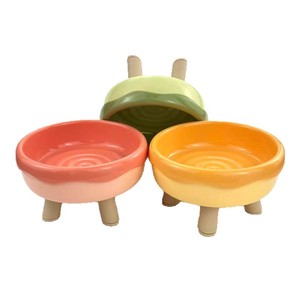Bol pour animaux de compagnie en forme de beignet à quatre pattes, surélevé, antidérapant, en matériau de qualité alimentaire, pour chiens et chats, pour l'alimentation et l'eau - Product Image 5