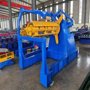 5 ton decoiler hidrolik dengan pemuatan mobil Roll membentuk mesin coil winder