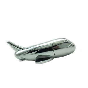 Wholesale Metal Aircraft Design USB Flash Drive Printed Logo Custom Promotional Gifts for Conferences Events Metal USB Drivers