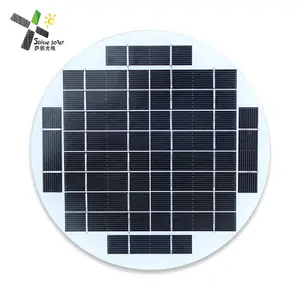 户外太阳能充电器5W 10W 6V 12V高品质便携式迷你太阳能电池板圆方力聚细胞移动太阳能充电器
