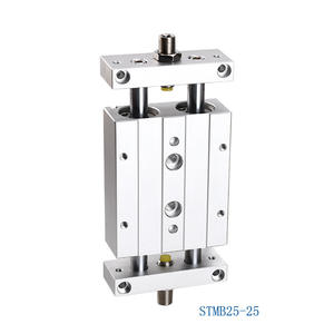 Cilindro Neumático de Doble Eje y Doble Acción STMB, Mesa Deslizante Neumática, 10/16/20/25X50X75X100, Doble Salida - Product Image 1