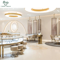 Vitrine de présentation de bijoux en aluminium de haute qualité avec éclairage LED, armoires murales robustes et écologiques