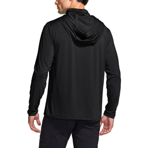 Sudadera con capucha de pesca con logotipo personalizado corto Camiseta de secado rápido Poliéster Manga larga Upf 50 Hooded Spf Outdoor <span class=keywords><strong>Pfg</strong></span> Camisas de pesca para hombres - Product Image 2
