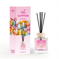 Diffuseur de parfum d'ambiance sans flamme aux fruits et à la lavande, huile d'aromathérapie avec bâtonnets diffuseurs, désodorisant liquide, décoration d'intérieur 120ml