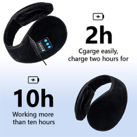 Cadeaux de Noël : Casque sans fil pliable avec haut-parleurs HD intégrés, microphone, chauffe-oreilles Bluetooth, écouteurs, protège-oreilles