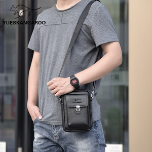 Herren PU Cross body Handy tasche Koreanische Version Kleiner Rucksack Mode Casual Style Taillen tasche - Product Image 4