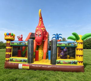 Château gonflable Dragon, château gonflable Dinosaure, château gonflable pour enfants avec parc aquatique - Product Image 1