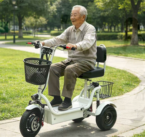 Mini trottinette <span class=keywords><strong>électrique</strong></span> pliable à châssis ouvert pour adultes, trajets quotidiens, <span class=keywords><strong>tout</strong></span>-<span class=keywords><strong>terrain</strong></span>, 3 roues, longue autonomie, petit <span class=keywords><strong>tricycle</strong></span> pour personnes âgées 501800W - Product Image 5