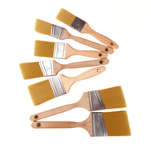 <b>Set</b> of 1\" 1.5\" 2\" 2.5\" Painting Brushes Wooden Handle Synthetic Hair DIY Grade Customizable OEM for Decoration Wall Painting - Product Image 5