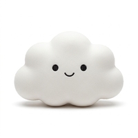 Veilleuse LED en silicone rechargeable en forme de nuage pour bébé, avec capteur tactile RGB et chargement Type-C, pour la décoration de la chambre d'enfant et de la crèche