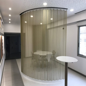 Cortinas Decorativas de Malla Metálica de Aluminio de Estilo Industrial Moderno para Decoración de Paredes Interiores y Exteriores, Panel de Malla Metálica - Product Image 1