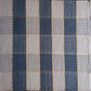 Geometric Checkered Cotton Hand-Woven Rug Welcome Mat Door Mat Modern Washable Reversible PET Friendly - Product Image 1